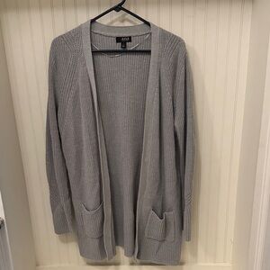 a.n.a Light Gray Open Front Cardigan
